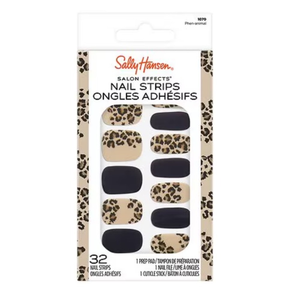 Sally Hansen Salon Effects Nail Strips Phen-animal 1070 New!
